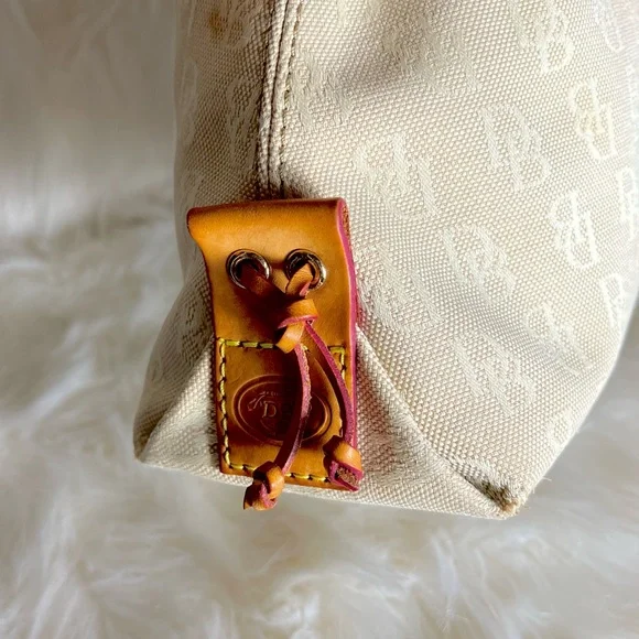 Dooney & Bourke Tan and Brown Shoulder Bag - Picture 5 of 12